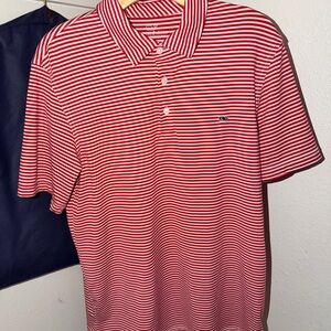 Vineyard Vines Classic Red and White Polo